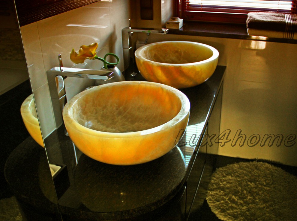 Kamienna umywalka z onyksu - umywalki onyksowe